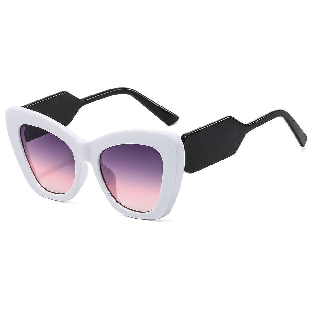 Plain Contrast Color European And American Sun Glasses
