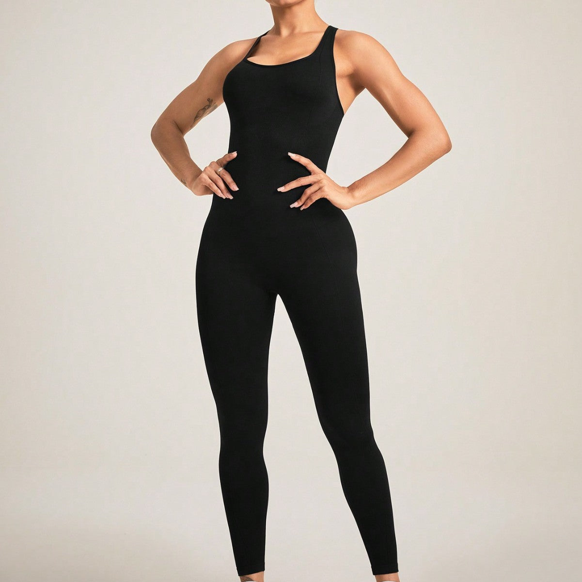 Seamless Camisole Jumpsuit High Elastic Tight