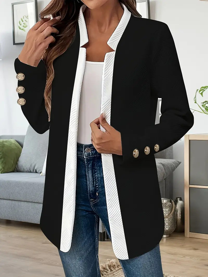 Fashion Colorblock Gold Cufflinks Coat Top Suit
